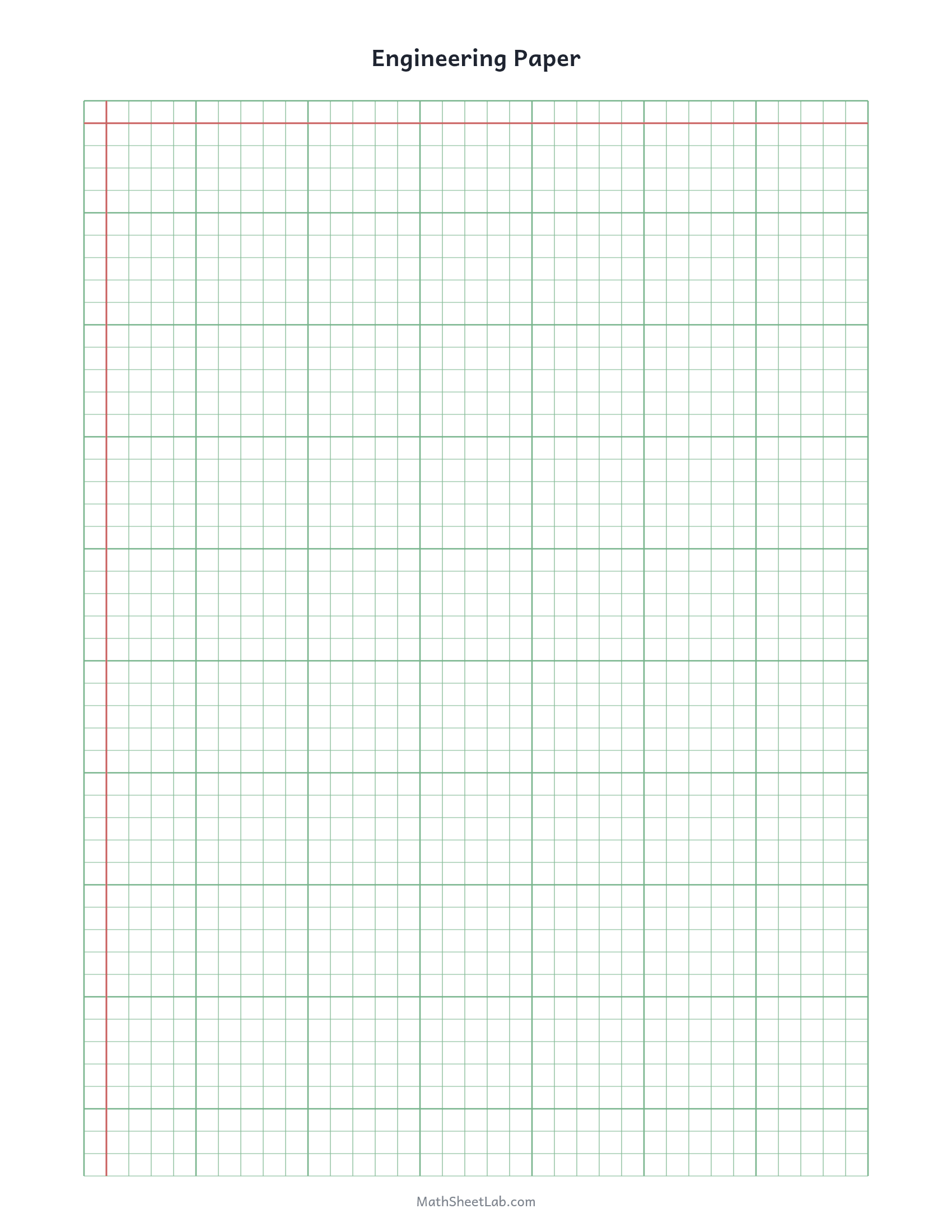 Engineering paper — free printable PDF preview